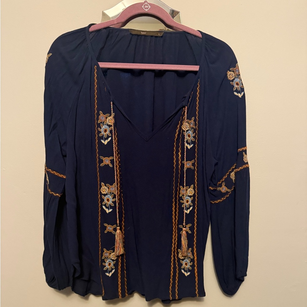 Hazel Midnight Blue Blouse